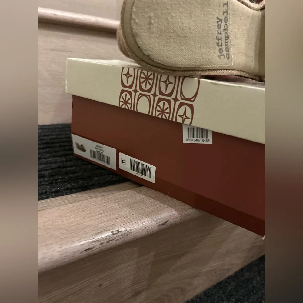 Jeffrey Campbell Sunlit Wedge Mule Espadrille Sandal in Natural - Size 41 - Picture 8 of 8